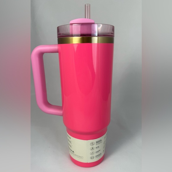 Stanley Flowstate Quencher 30oz Tumbler Pink Parade - Picture 4 of 8